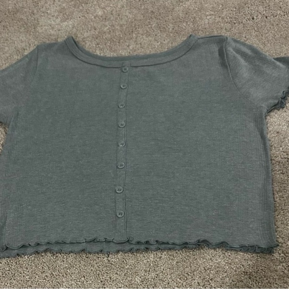 Wonder Nation Girl’s Teal Ribbed Top Sz. L-10/12